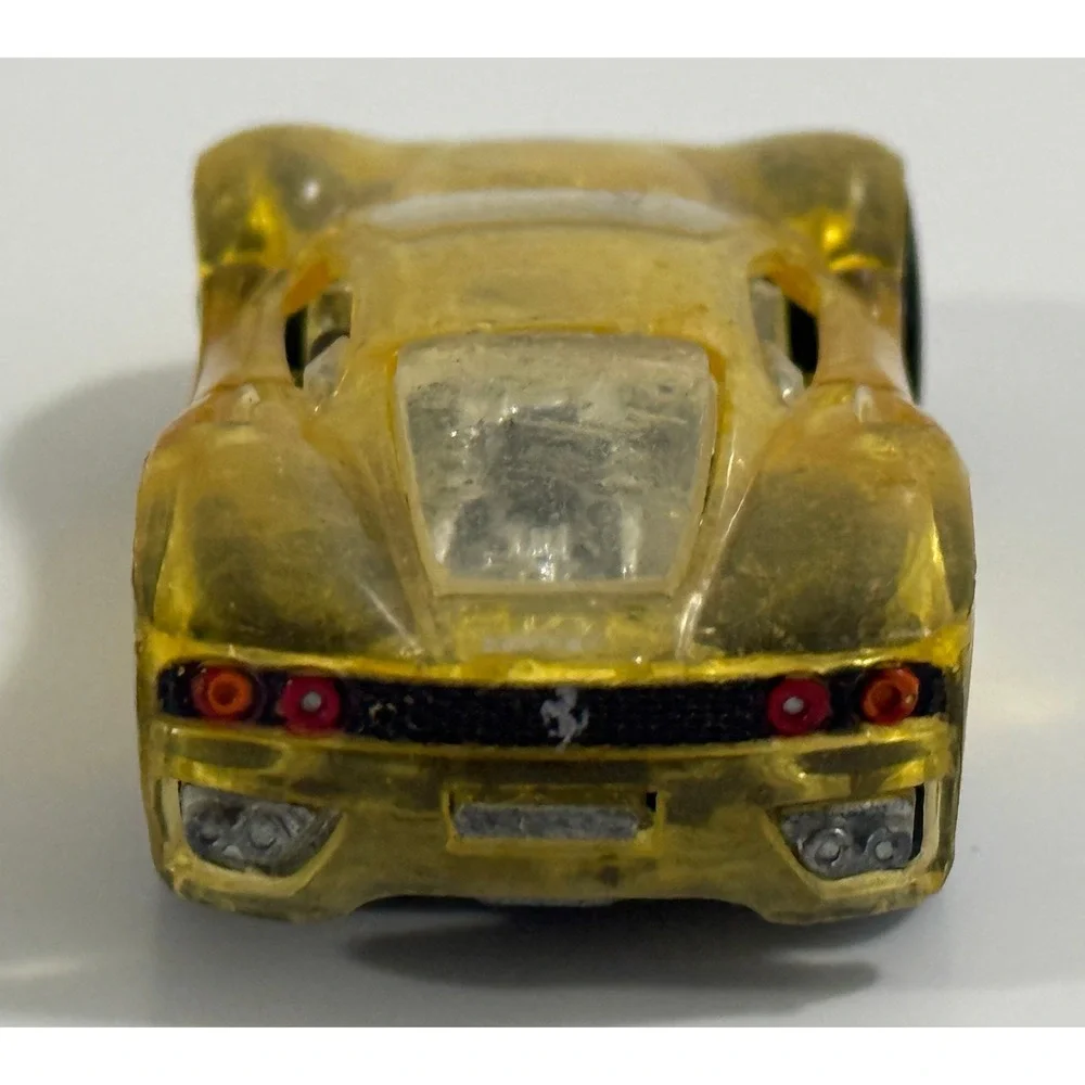Hot Wheels Toy Car Kids 1/64 Yellow X-Raycers Ferrari 360 Modena Translucent